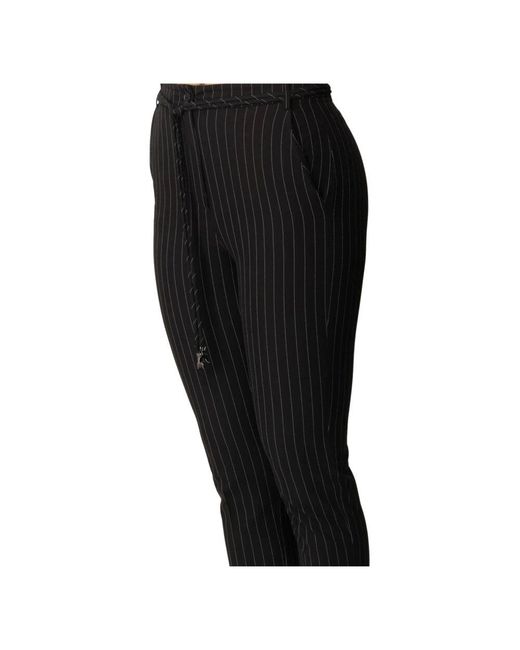 Slim-Fit Trousers Patrizia Pepe de color Black