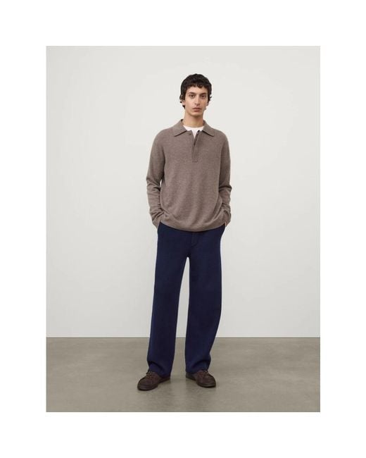 Lisa Yang Polo-Pullover in Brown für Herren