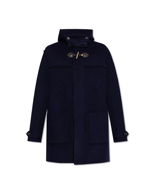 Moschino Men's Blue Single-Breasted Coats
