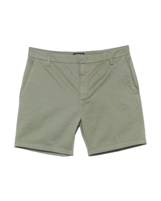 Dondup Grüne Shorts Mit Verdecktem Verschluss Taschen in Green für Herren