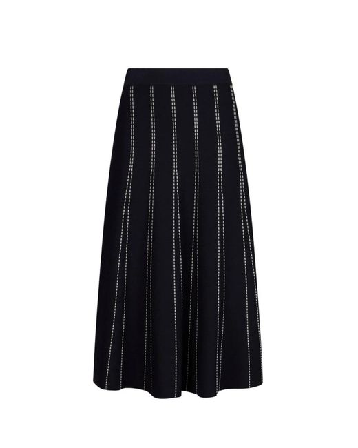 Liu Jo Gebreide Midi Rok in het Black