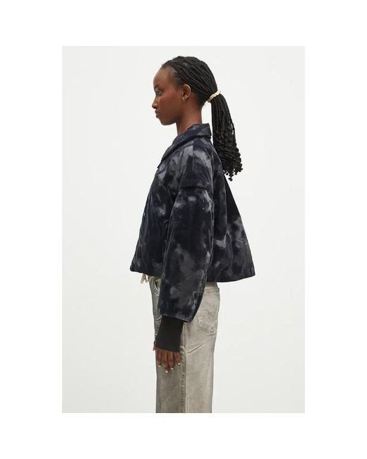 Y-3 All-Over Print Padded Jacket in het Black