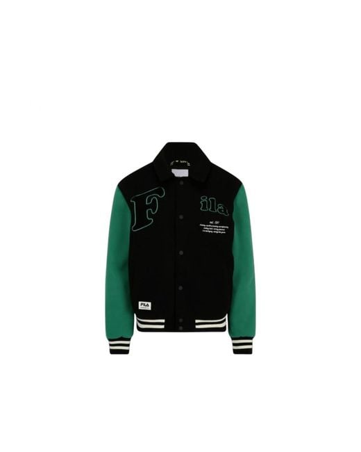 Bomber Jackets Fila de hombre de color Black