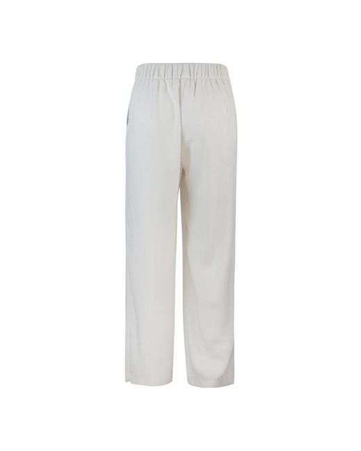 P.A.R.O.S.H. White Wide Trousers
