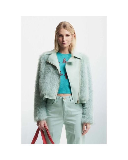 Kocca Blue Faux Fur & Shearling Jackets