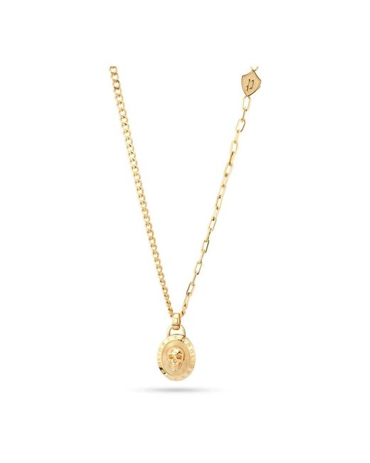 Necklaces Police de hombre de color Metallic