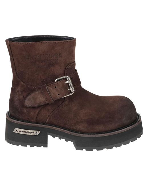 Balenciaga Brown Ankle Boots