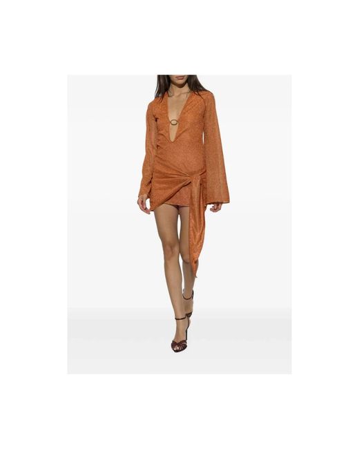 Oseree Short Jurken in het Brown