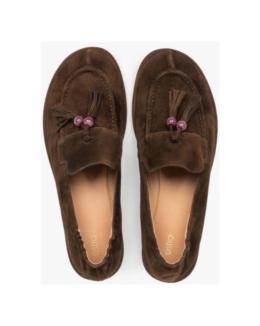 ESTRO Brown Loafers