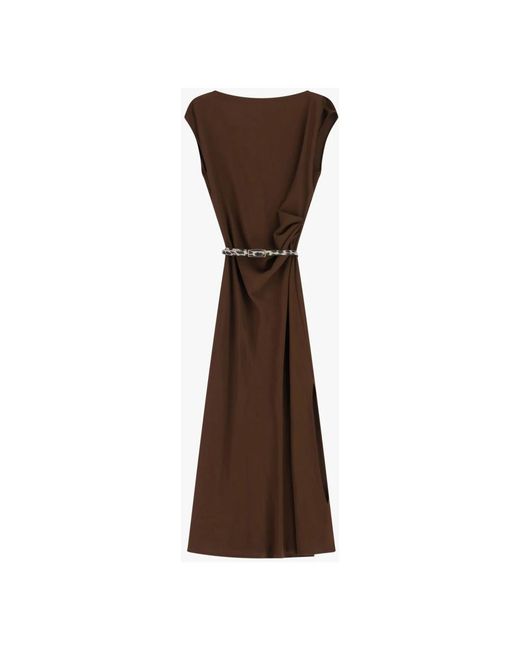 Imperial Brown Midi Dresses