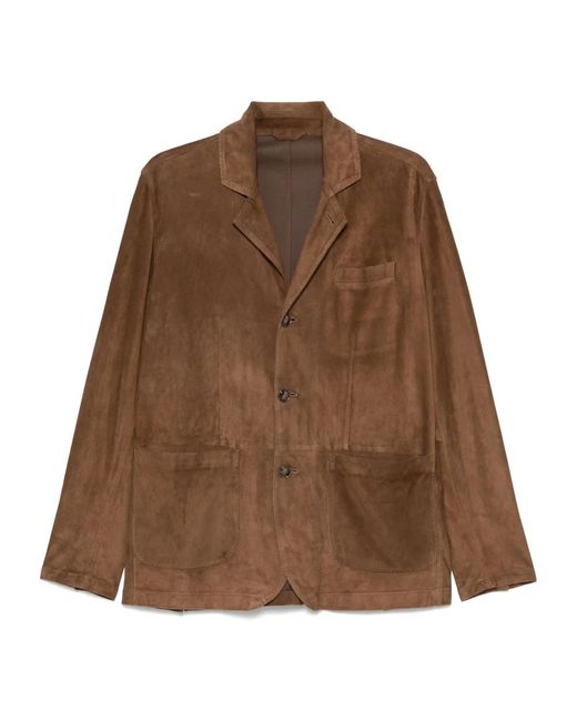 Barba Napoli Blazers in het Brown voor heren