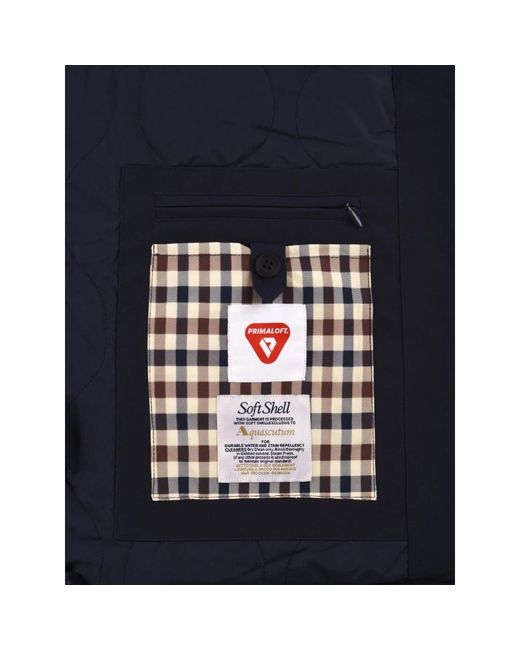 Aquascutum Blue Winter Jackets for men
