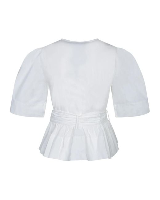 Blouses Ganni de color Blue
