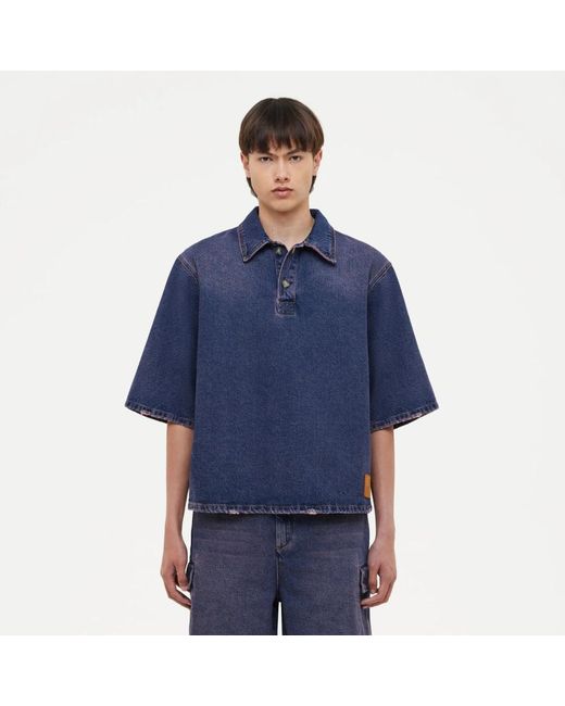 flâneur Wash Denim Hemd in Blue für Herren