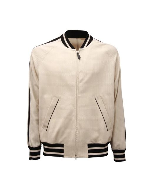 Bomber Jackets di Paolo Pecora in Natural da Uomo