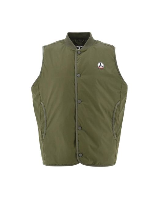 J.O.T.T Jassen ,Groen ,Polyester Groen Mouwloos Vest in het Green voor heren