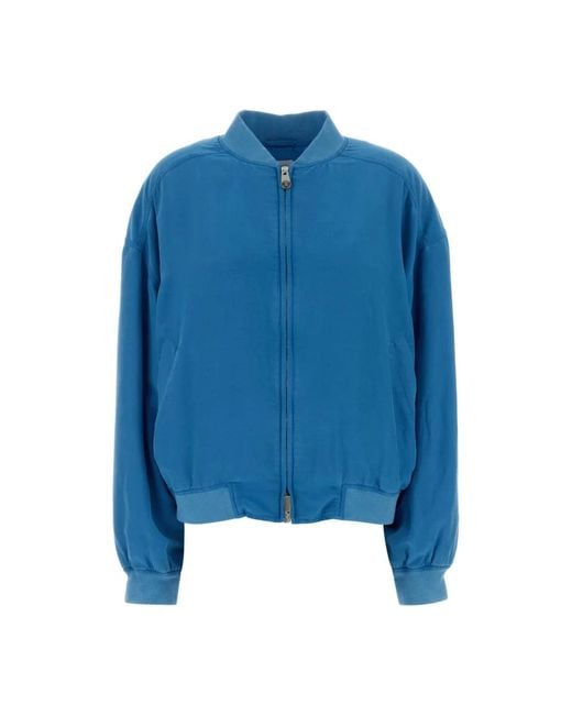 Versace Blue Bomber Jackets