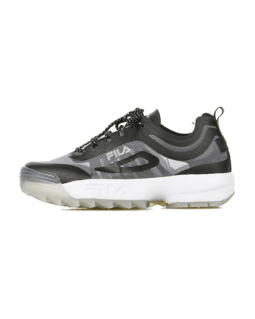 Fila Schwarze Laufschuhe Niedrig in Black für Herren