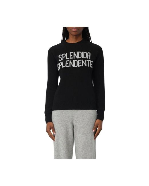 Mc2 Saint Barth Black Schwarzer Kaschmirpullover Stilvolle Ergänzung