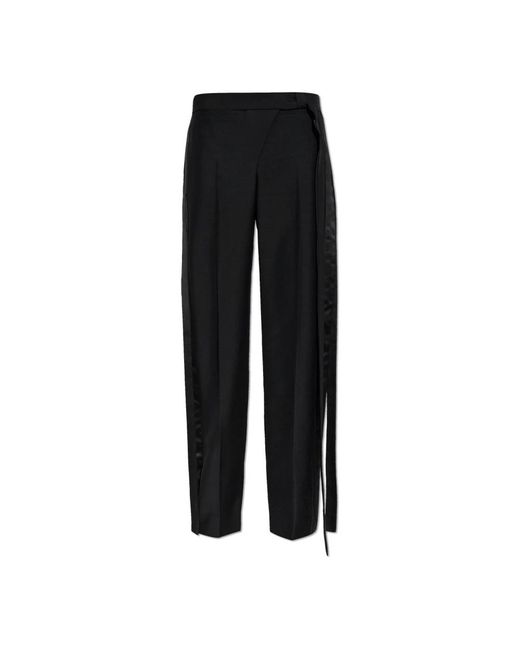 McQueen Wool Broeken in het Black