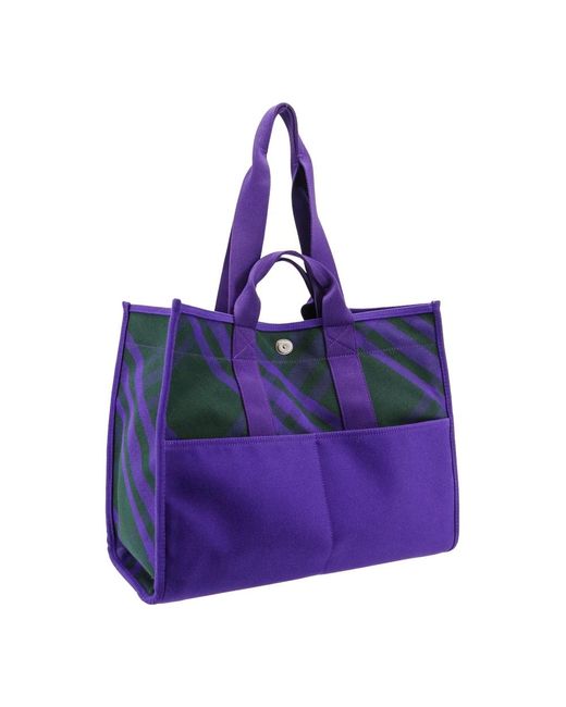 Bags > tote bags Burberry pour homme en coloris Purple