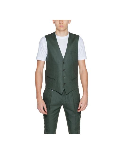 Antony Morato Green Suit Vests for men
