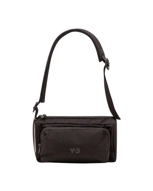 Y-3 Black Cross Body Bags for men