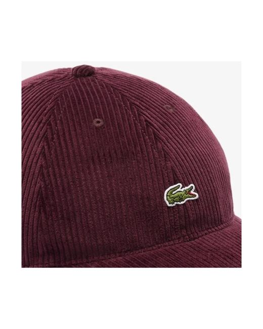 Caps Lacoste en coloris Red