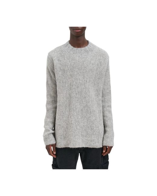 Andrea Ya'aqov Gray Round-Neck Knitwear