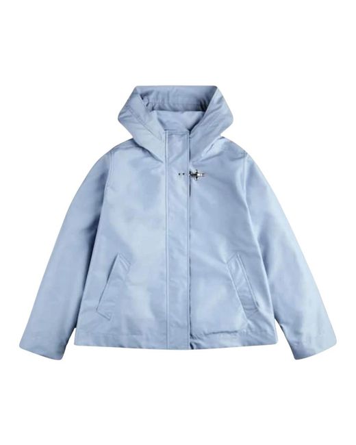 Fay Parka Corto Con Cappuccio in het Blue