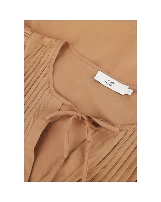 RUBY TUESDAY Kleedjes ,Bruine Maxi Jurk Ibae in het Brown