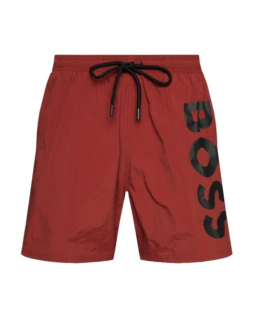 Beachwear Boss de hombre de color Red