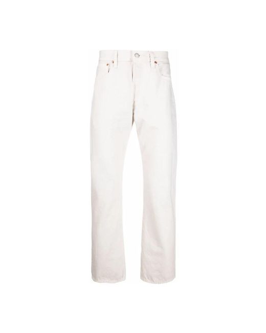 Levi's White Straight Jeans for men