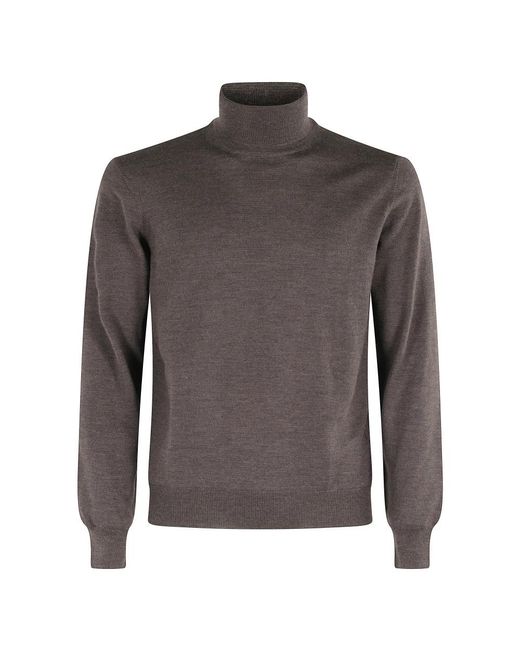Tagliatore Gray Turtlenecks for men