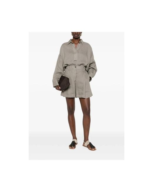 Brunello Cucinelli Gray Casual Shorts