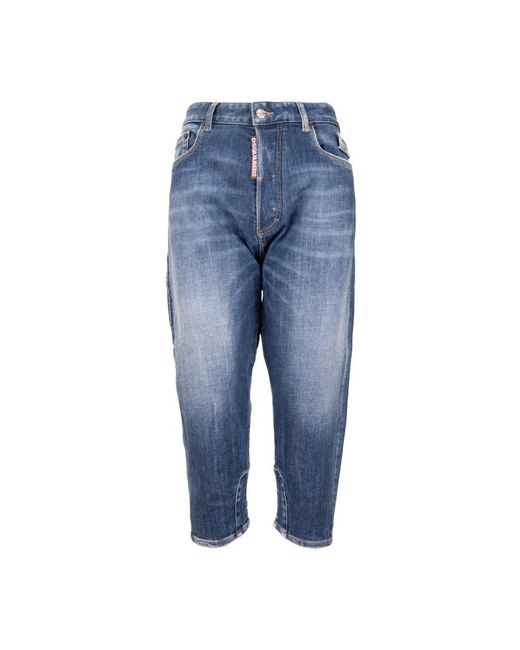 DSquared² Jeans ,Blauw ,Katoen Slim-Fit Jeans in het Blue