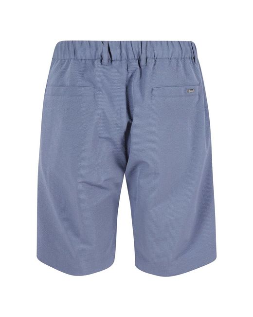 Herno Bermuda Seer-Crease in het Blue voor heren