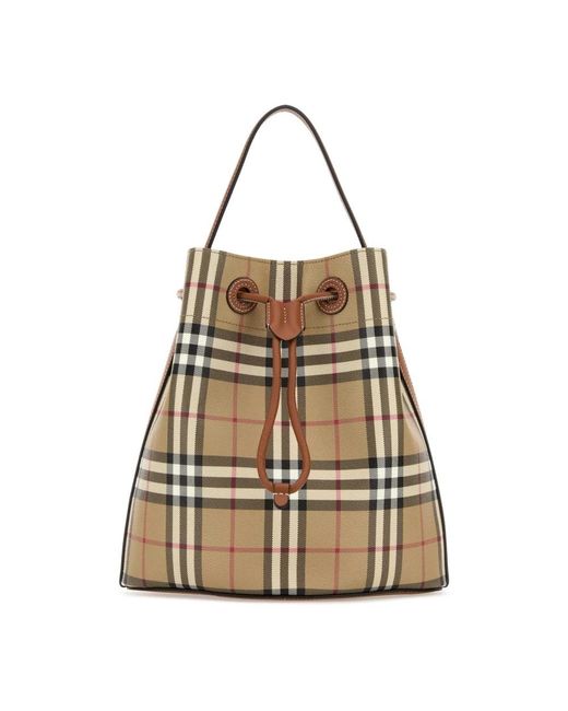 Burberry Natural Bucket Bags