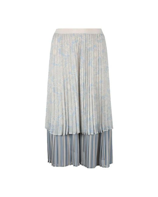 Semicouture Gray Midi Skirts