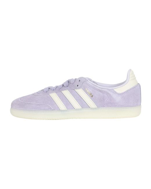 Adidas Originals Purple Lila weiße samba og sneakers