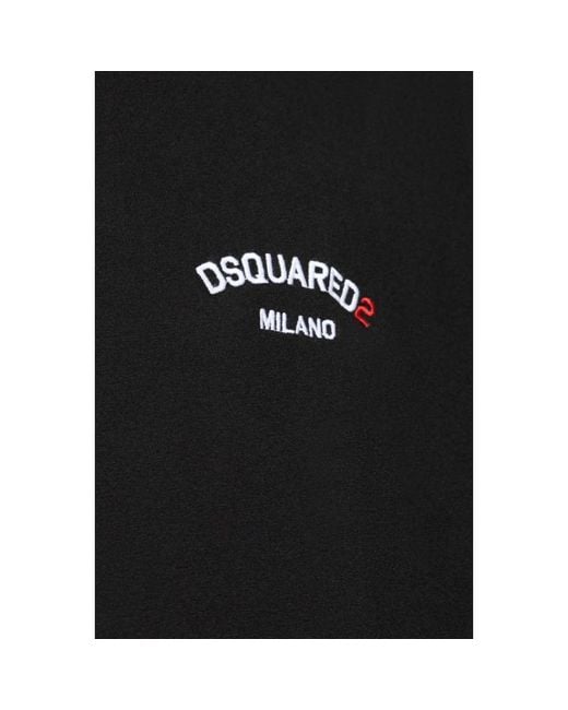 DSquared² T-shirt mit logo in Black für Herren