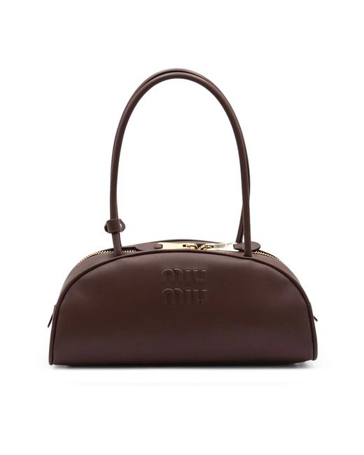 Miu Miu Brown Shoulder Bags