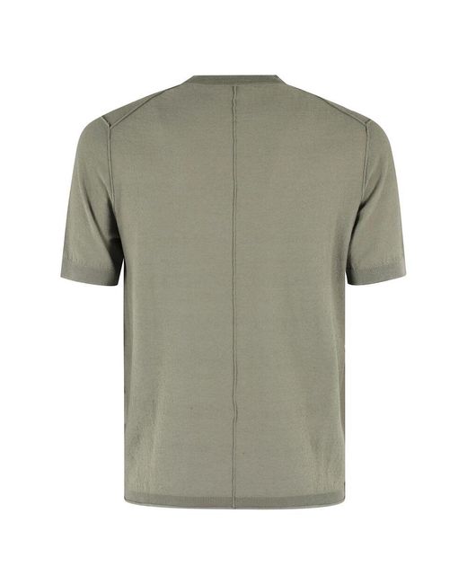 Paolo Pecora Kurzarm Rundhals T-Shirt in Green für Herren