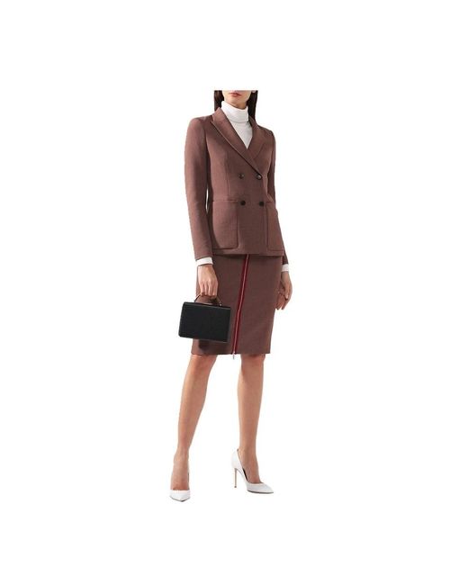 HUGO Jassen ,Bruin ,Polyester Elegant Blazer Set Met Klassieke Look in het Brown