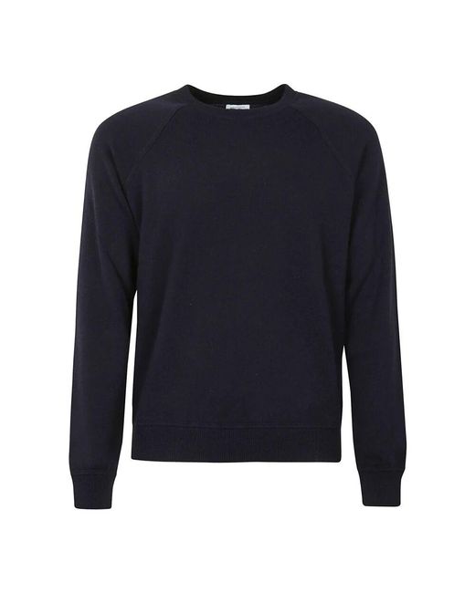 Malo Blauer kaschmir-rundhalspullover in Blue für Herren