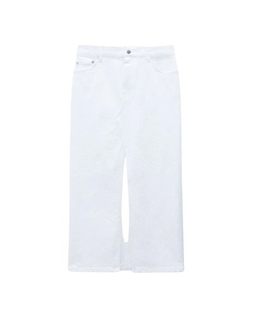Pantaloni da sci in denim con spacco lungo di Filippa K in White