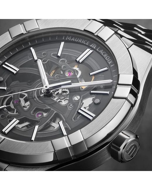 Maurice Lacroix Aikon Automatic Skeleton in het Metallic voor heren