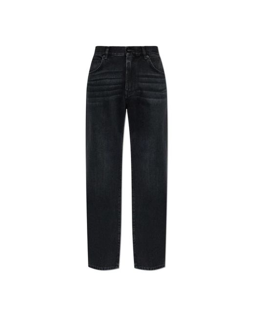 Balmain Jeans ,Zwart ,Katoen Straight-Leg Jeans in het Black voor heren