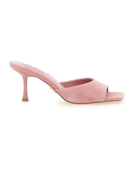 Sandalias de tacón rosa Steve Madden de color Pink