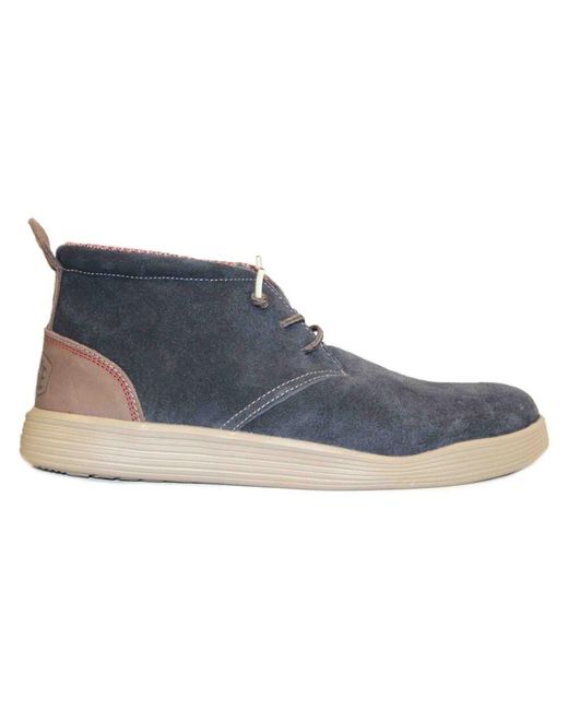 HeyDude Blue Lace-Up Boots for men